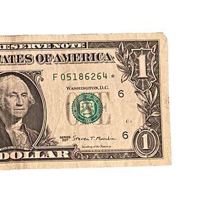 $1 Dollar Star Note - Low Print Run - 250K - Low Serial Number 2017A F05186264*